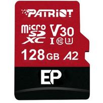 Patriot Memory atminties kortelė PEF128GEP32MCX, 128GB, MicroSDXC, 90MB/s, 80MB/s, U3, V30, 10 klasė, apsauga nuo įrašymo