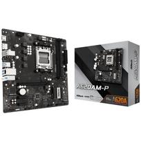 ASRock pagrindinė plokštė A620AM-P, Socket AM5, DDR5-SDRAM, micro ATX, 2x DIMM, 128GB, 1x M.2, 2x SATA III, Realtek ALC897