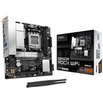 Asrock pagrindinė plokštė B850M ROCK WIFI, Socket AM5, DDR5-SDRAM, 2x DIMM, 128GB, Wi-Fi 6E, Bluetooth 5.3, micro ATX, 1x M.2