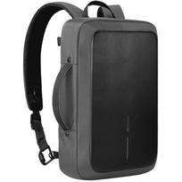 XD Design apsaugos nuo vagysčių kuprinė P705.922, 14L, 40,6cm, pilka, atspari vandeniui, perdirbta, 180° atidarymas