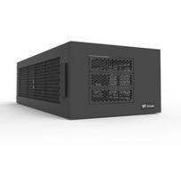 Thermaltake AX100 CA-11C-00D1NN-00, Midi bokštas, Micro ATX, grūdintas stiklas, ARGB, 4 diskų skyriai, 1x120mm ARGB ventiliatorius