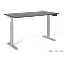 Unique elektrinis stalas 14-C103W-G-140-YZ-13, 1400x700 mm, 125 kg, 60-128,5 cm, 50 mm/s, LED, atmintis, 3 įrašai, pilkas, metalas