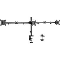 LogiLink monitoriaus laikiklis BP0173, 3 monitoriai, 17-27 coliai, 7 kg kiekvienai rankai, VESA 75x75/100x100, juodas