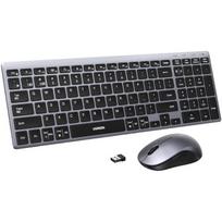 Ugreen belaidis klaviatūros ir pelės rinkinys MK552 6941876285136, Bluetooth 5.4, 2,4 GHz, USB-C, optinė pelė, 4000 dpi, QWERTY
