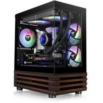 Thermaltake Kompiuterio korpusas View 170 WS TG ARGB CA-1Z4-00M1WN-WS, juodas, Mini Tower, Mini ITX, Micro ATX, grūdintas stiklas