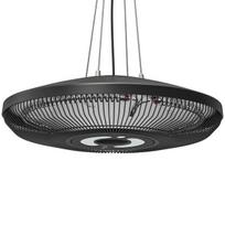 Kabančiais infraraudonųjų spindulių šildytuvas su apšvietimu, 2000 W, 42 cm, juodas