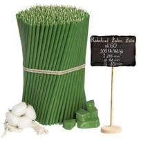 Bažnytinės žvakės Diveevo „Žalios“ N60, 300 vnt., 2kg