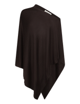 Movesgood - Petrina Poncho - Onesize - Black - Pončas - Ruda