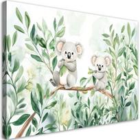 Paveikslas ant drobės, Meškiukai Koala Eukalipto lapai