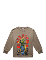 Lego Wear - Lwtaj 608 - T-Shirt L/S. - Ilgarankoviai marškinėliai - Ruda