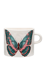 Anna + Nina - Butterfly Manor Tea Mug - Arbatos puodelis - Balta
