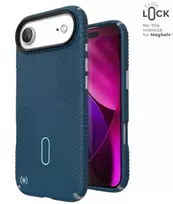 Speck Presidio2 Grip ClickLock & MagSafe - dėklas Apple iPhone Air Deep Sea / Sidabrinis Metallic / Spell Mėlyna