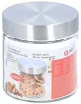 Alpina – stiklinis stiklainis / laikymo indas su įsukamu dangteliu 500 ml 11 cm