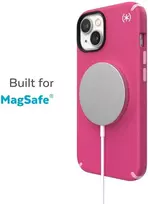 Speck Presidio2 Pro + MagSafe - dėklas skirtas Apple iPhone 15 Plus / 14 Plus su MICROBAN coating Digitalpink / Blossompink / Baltas