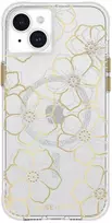 Case-Mate Floral Gems MagSafe - Apple iPhone 15 Plus dėklas Gold