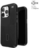 Speck Presidio2 Grip ClickLock & Magsafe - dėklas skirtas Apple iPhone 15 Pro Juodas / Slate Pilkas / Baltas