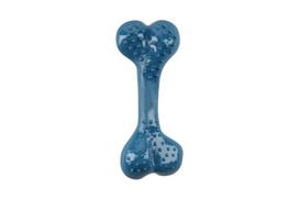 MR. STRONG šunų žaislas, kaulas dantims, mėlynių kvapo, plastikinis, mėlynas 8,5 cm