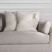 Pagalvės užvalkalas Softa AmeliaHome, 50 × 70 cm, šviesiai smėlio ir kreminis, 2 vnt