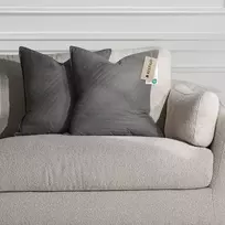 Pagalvės užvalkalas Sofa AmeliaHome 50 × 70 cm, pilkai sidabrinis, 2 vnt