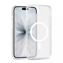 Permatomas dėklas iPhone 17e / 16e Crong Hybrid Matte Magnetic