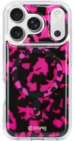 Crong Deluxe MAG Cover dėklas iPhone 17 Pro, rožinis Tortoise