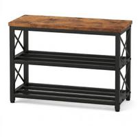 Batų spintelė su sėdynėle, didelė, industrialinio stiliaus, loft, medinė, retro, 60 cm