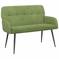 vidaXL Dvivietė sofa su metalinėmis kojelėmis 2 vietos Šviesiai žalia