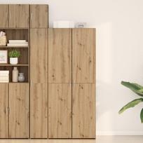 vidaXL Aukštas spintelė 2 pcs Amatininkų ąžuolas 80 x 42 x 185 cm