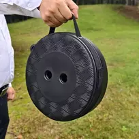 Telescopinė sulankstoma taburetė Geffy, juoda