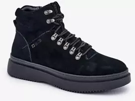 Suede vyrai' žieminiai batai Big Star OO174187 juodi