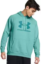 Vyriškas džemperis su gobtuvu Under Armour Rival Fleece Logo, mėtų spalvos
