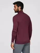 Vyriškas bordo golfas ilgomis rankovėmis