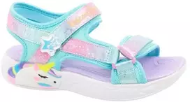 Vaikiškos basutės Skechers Unicorn Dreams su LED, rožinės