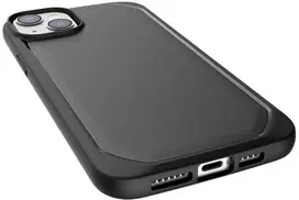 Juodas biologiškai skaidus dėklas iPhone 14 Plus, X-Doria Raptic Slim