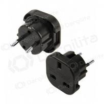 Adapteris UK į EUR juodas