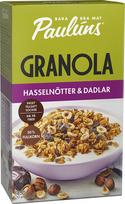 Granola PAULUNS, su lazdyno riešutais, ir datulemis, 450 g