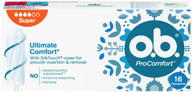 O.B. Ultimate Comfort Super tamponai, 16 vnt. rinkinys