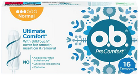 O.B. Ultimate Comfort Normal - 16 tamponų pakuotė
