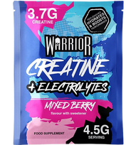 Warrior Creatine Plus Electrolytes, Mixed Berry, 9 g