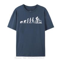 Downhill Mtb Evolution Mountain Bike Oversized Men T-shirts Downhill Mountain Bike Unisex cotton Tshirt Fitness Tees tops 4XL gray