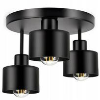 Lubinis šviestuvas, pakabinamas šviestuvas, metalinis LOFT LED 3xE27, juodas, 382-E3 SPOT