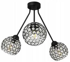 Pakabinamas trigubas lubinis šviestuvas „Light Home“ TRIO CRYSTAL 2465/3, glamour stiliaus, su moderniais kristalų gaubtais