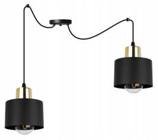 Pakabinamas lubinis šviestuvas „Spider Panta 2003/2“, juodas, modernus loft stiliaus metalinis šviestuvas