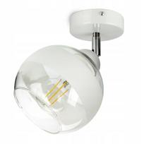 Pakabinamas lubinis šviestuvas, baltas stiklinis rutulys White Belt EG1 LED E27