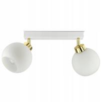 Pakabinamas lubinis šviestuvas „White Glass“ BG2 su baltais stikliniais gaubtais, LED E27