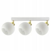 Lubinis pakabinamas šviestuvas „White Glass“ BG3, 3 stikliniai gaubtai, E27