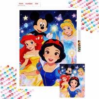 disney diamond painting characters handmade diy home decoration gifts Round 20x30cm