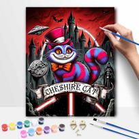 Disney Cheshire Cat Oil Paint Hand Painting Art Kit. Home Decor Gift 30x40cm red
