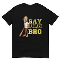 Funny Tung Tung Speed Brainrot Say Wallahi Bro Meme Tshirt 4XL brown