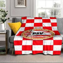 PSV Eindhoven herbas Nešiojama antklodė/Minkšta antklodė Lovos patalynės antklodė Tinka kelionėms, stovyklavimui, svetainėms, biurams, sofoms Ventiliatorių dovanos 75x90cm